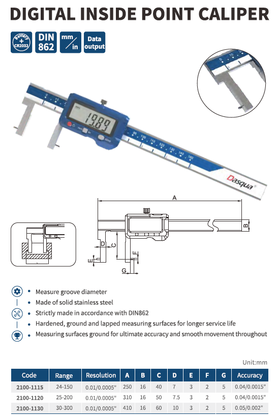 Dijital İç Çap Kanal Kumpası