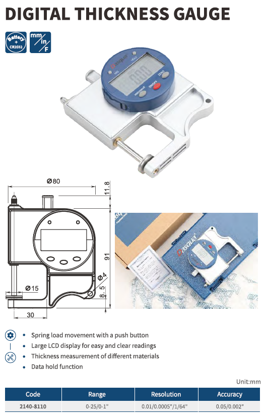 Dijital Kalınlık Komparatörü