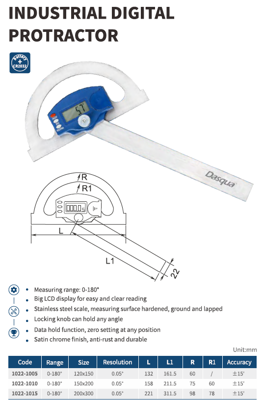Endüstriyel Dijital Açı Ölçer