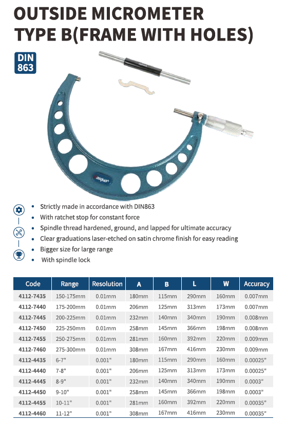 Mekanik Dış Çap Mikrometre_2