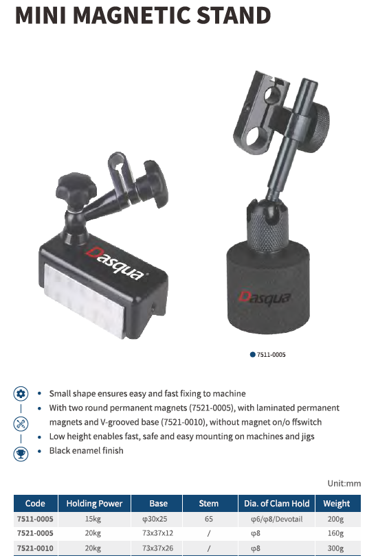 Mini V Tabanlı Manyetik Stand